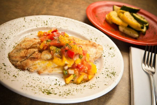 Coconut-Crusted Tilapia with Mango Salsa