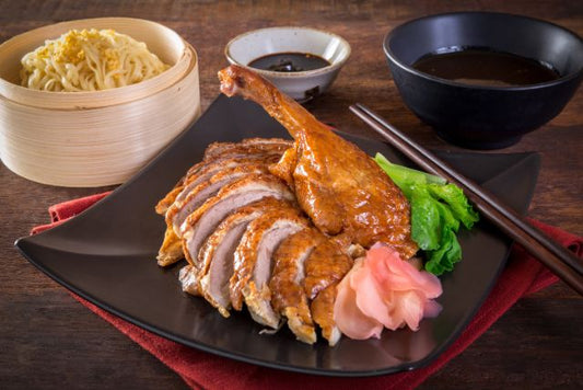 Crispy Peking Duck with Hoisin Sauce and Pancakes: A Taste of Chinese Culinary Mastery